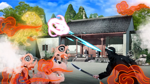 英语情景短剧《Foshan lion dance》